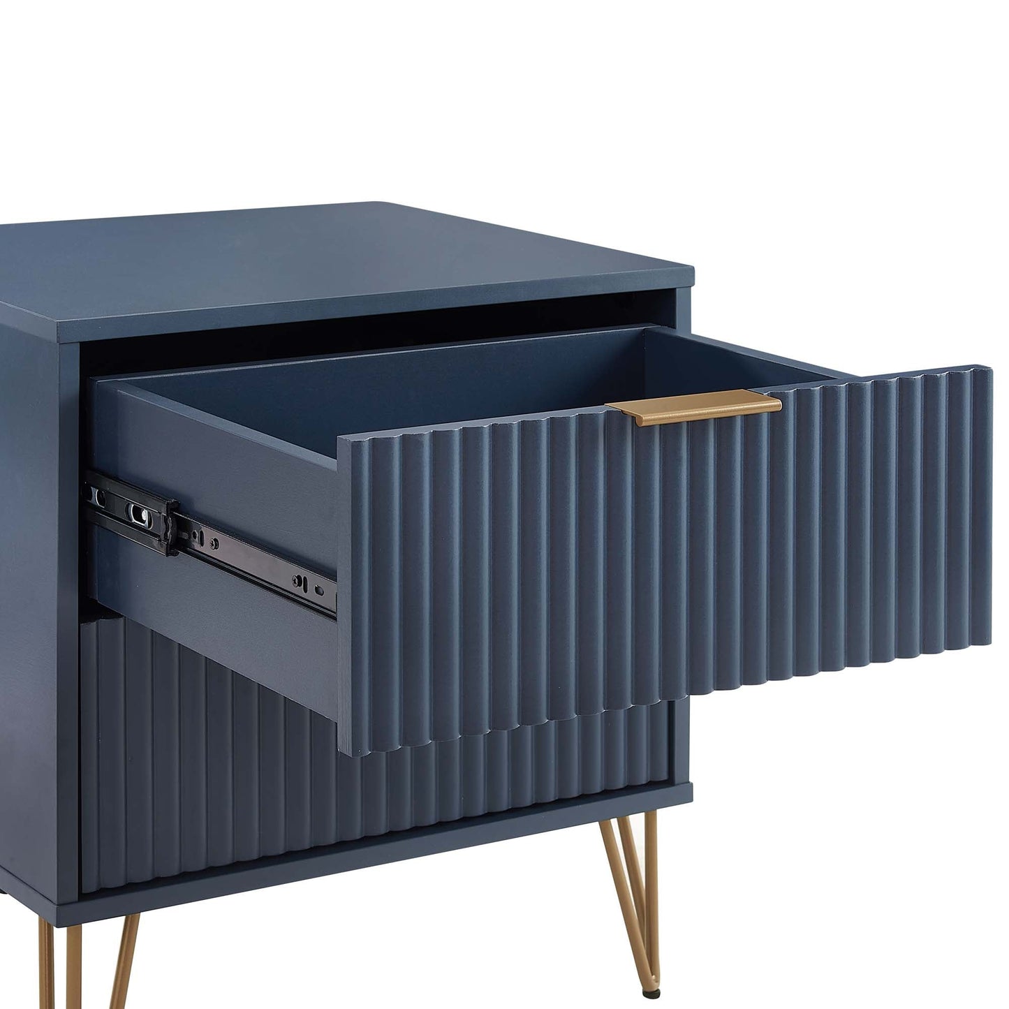 DUMBO 2.0 Nightstand in Midnight Blue - Ornate Home