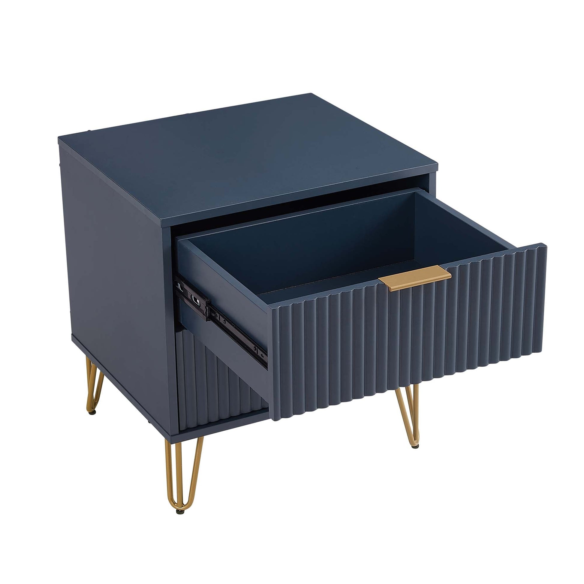 DUMBO 2.0 Nightstand in Midnight Blue (set of 2) - Ornate Home