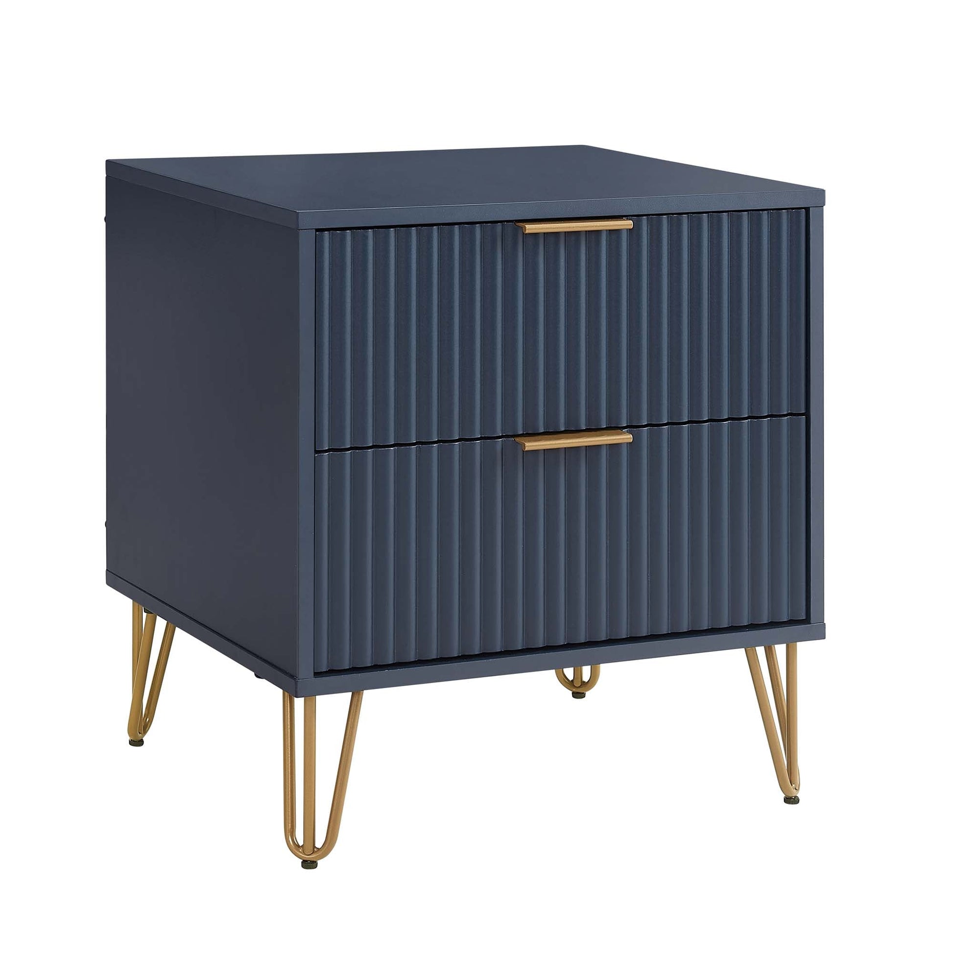 DUMBO 2.0 Nightstand in Midnight Blue (set of 2) - Ornate Home