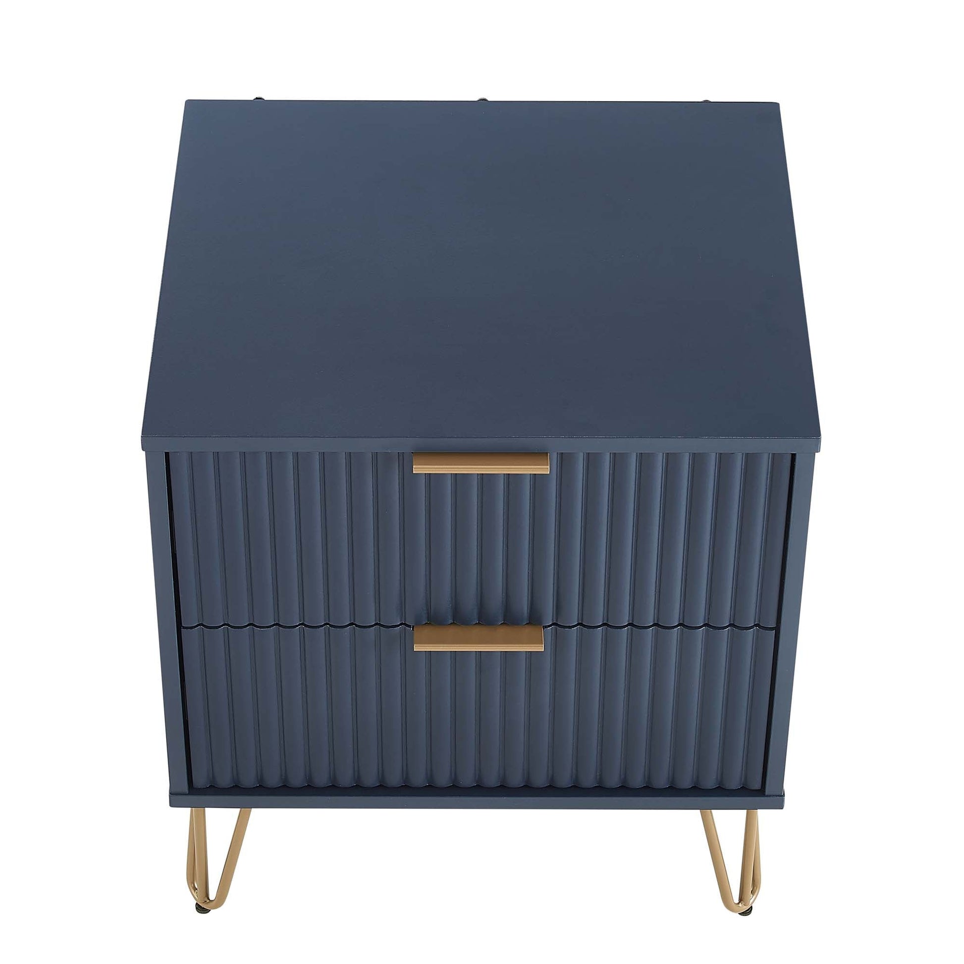 DUMBO 2.0 Nightstand in Midnight Blue (set of 2) - Ornate Home