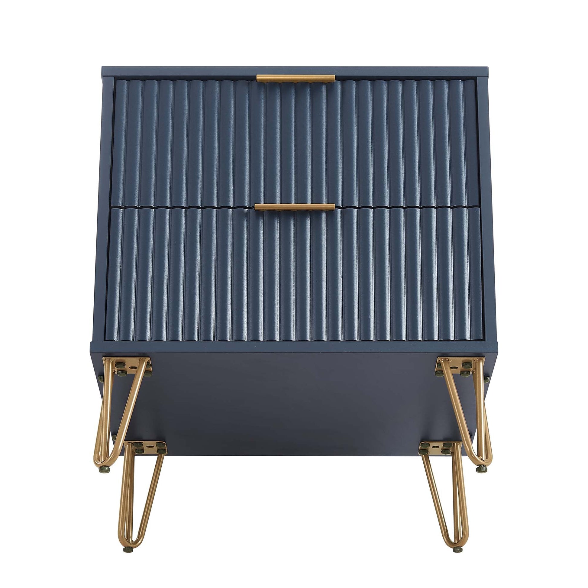 DUMBO 2.0 Nightstand in Midnight Blue (set of 2) - Ornate Home