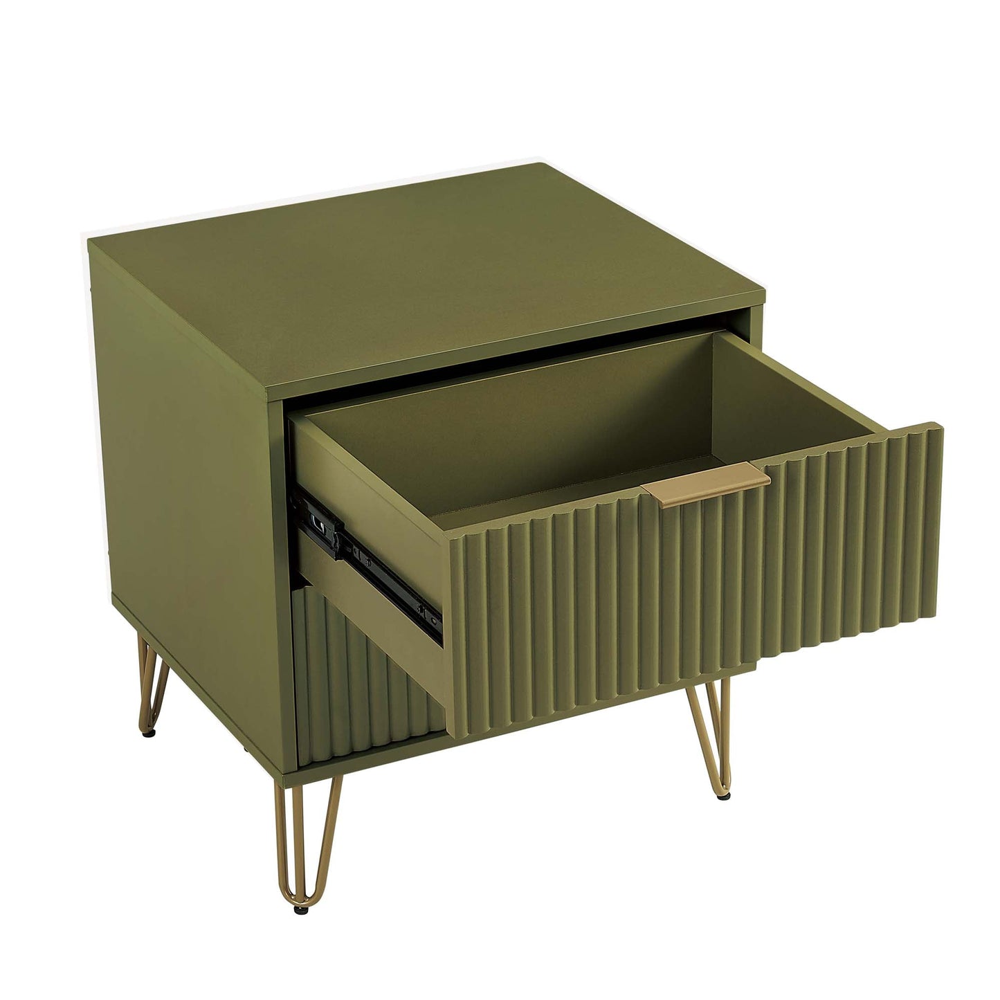 DUMBO 2.0 Nightstand in Olive Green (set of 2) - Ornate Home