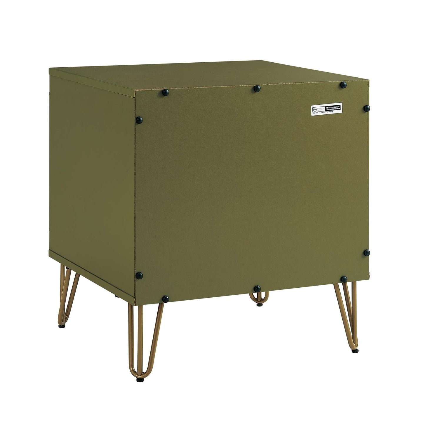 DUMBO 2.0 Nightstand in Olive Green (set of 2) - Ornate Home
