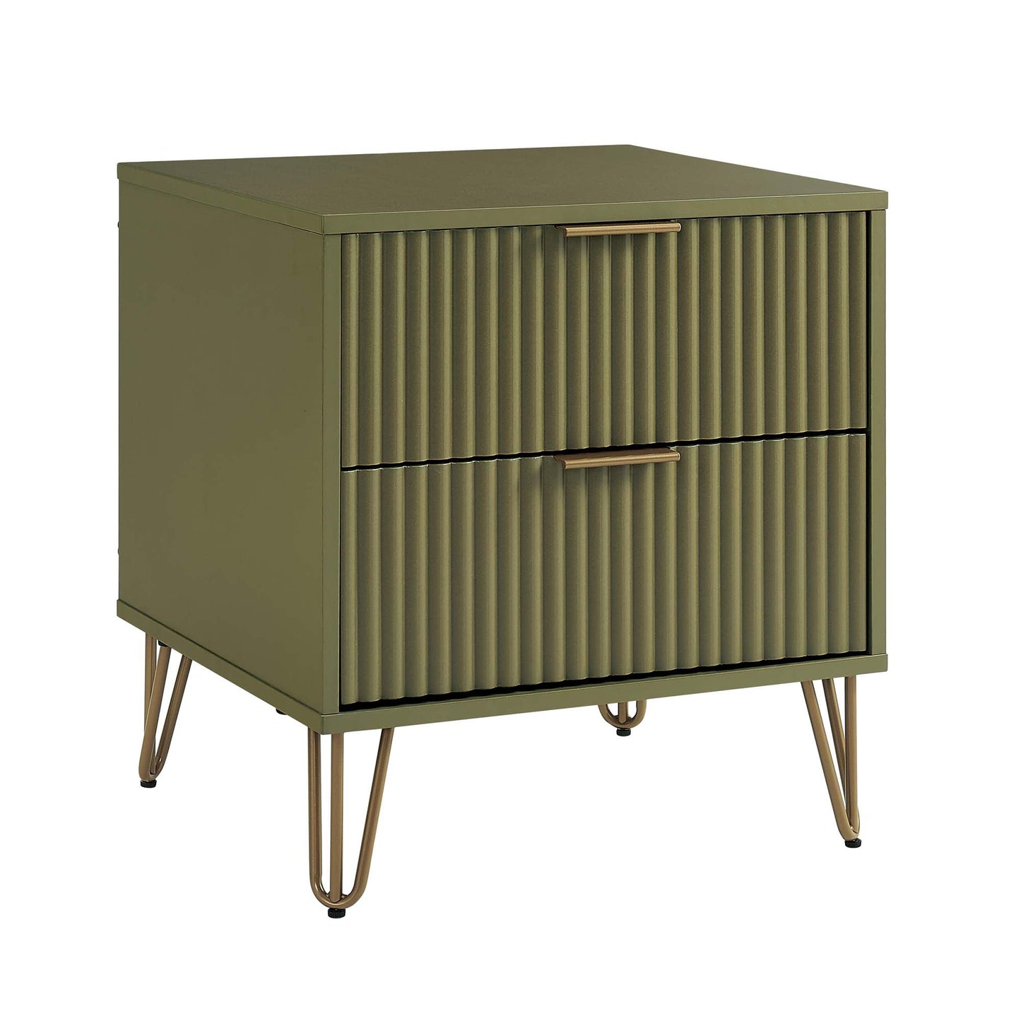 DUMBO 2.0 Nightstand in Olive Green (set of 2) - Ornate Home