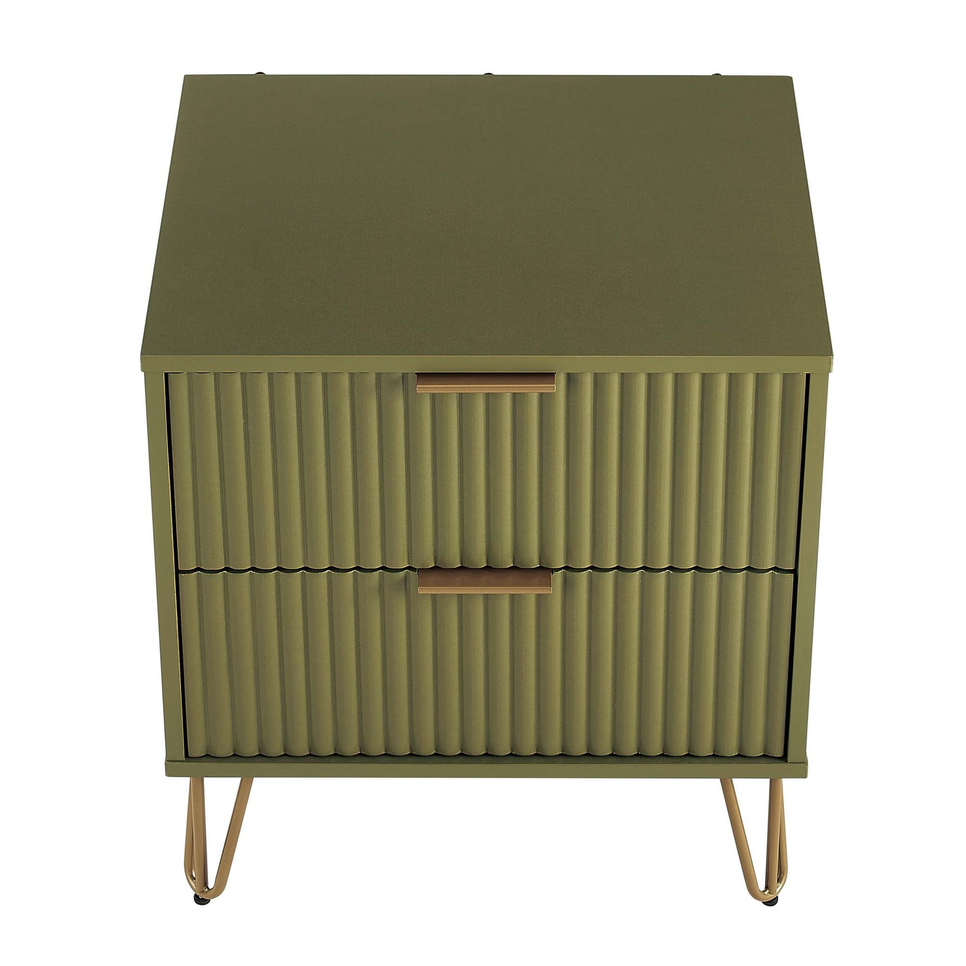 DUMBO 2.0 Nightstand in Olive Green (set of 2) - Ornate Home