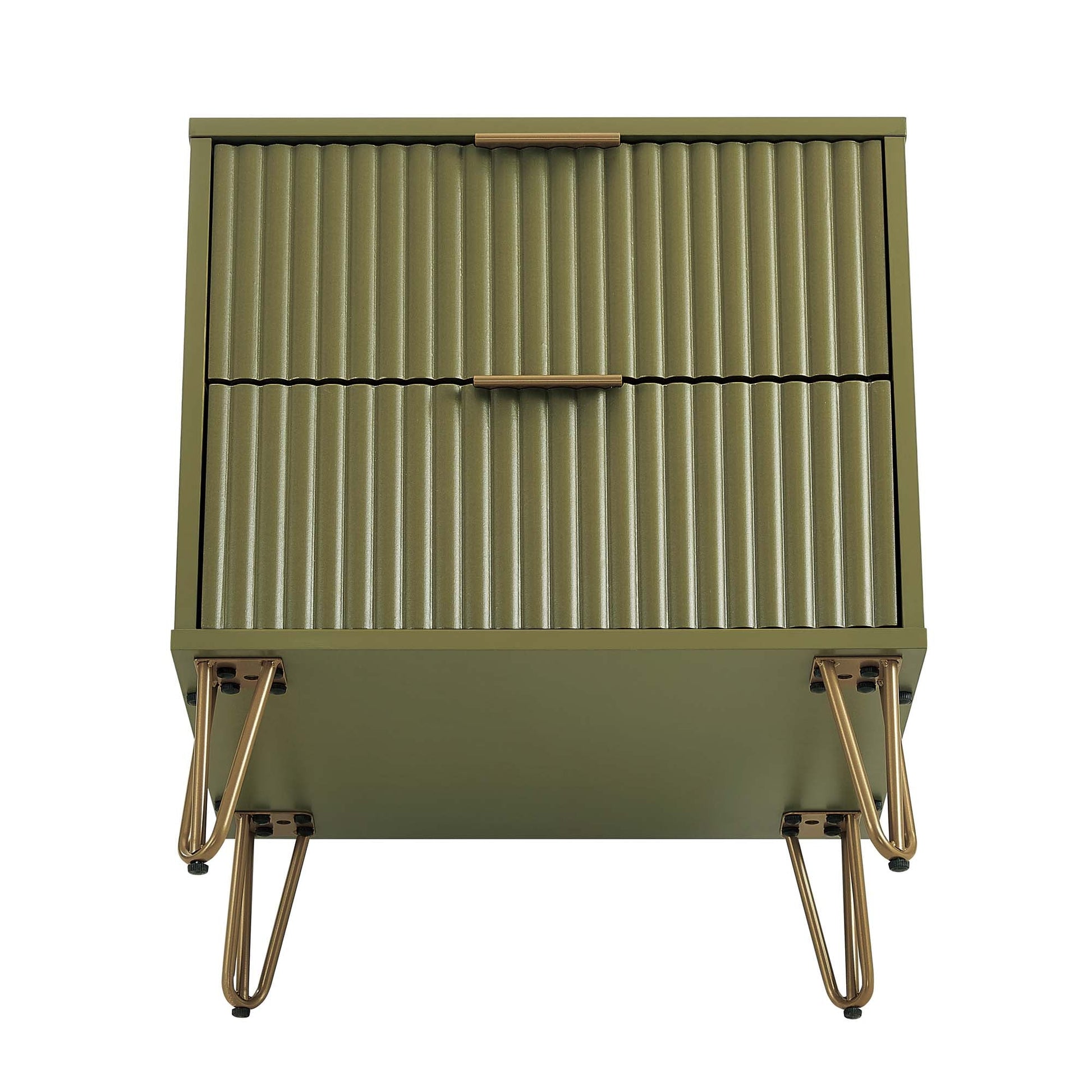DUMBO 2.0 Nightstand in Olive Green (set of 2) - Ornate Home