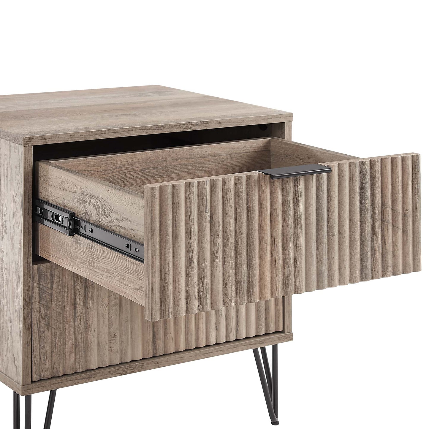 DUMBO 2.0 Nightstand in Rustic Grey (set of 2) - Ornate Home