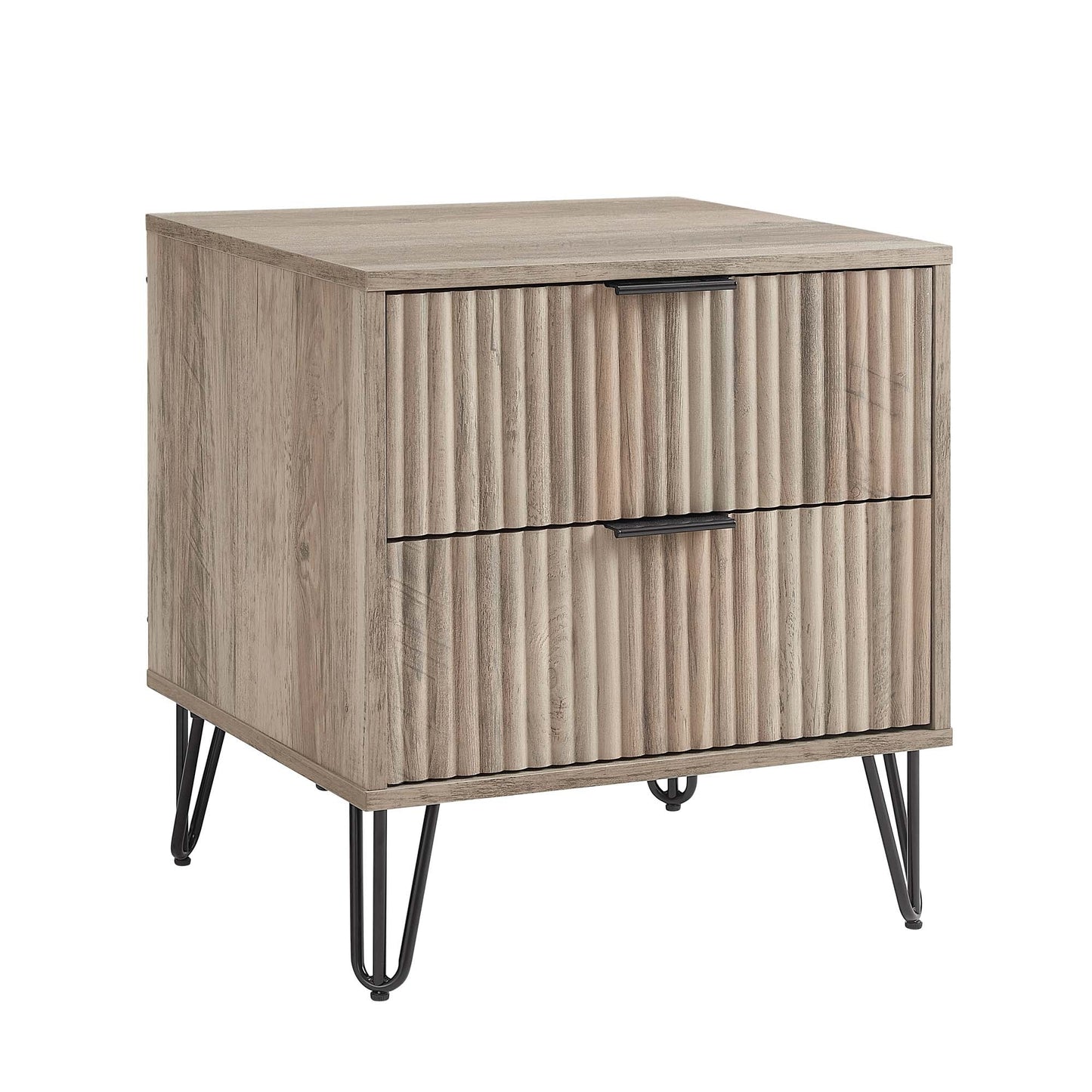 DUMBO 2.0 Nightstand in Rustic Grey (set of 2) - Ornate Home