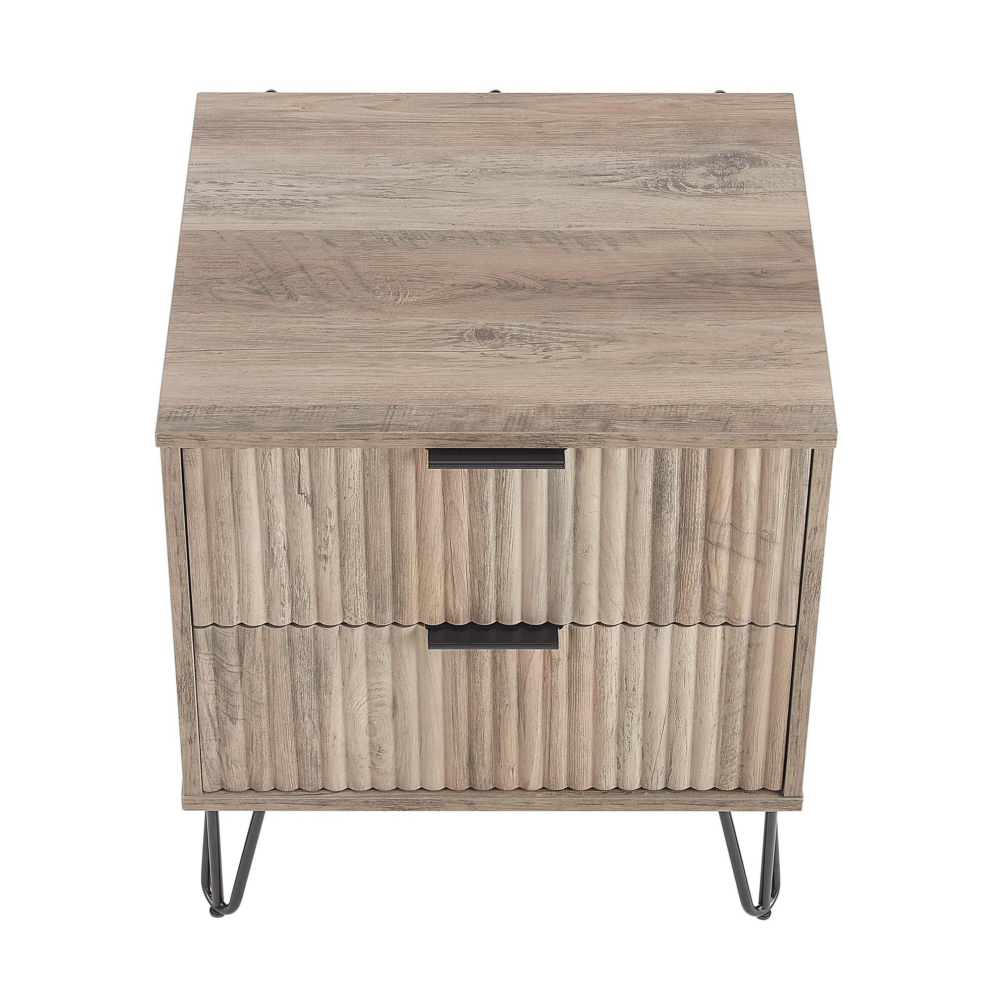 DUMBO 2.0 Nightstand in Rustic Grey (set of 2) - Ornate Home