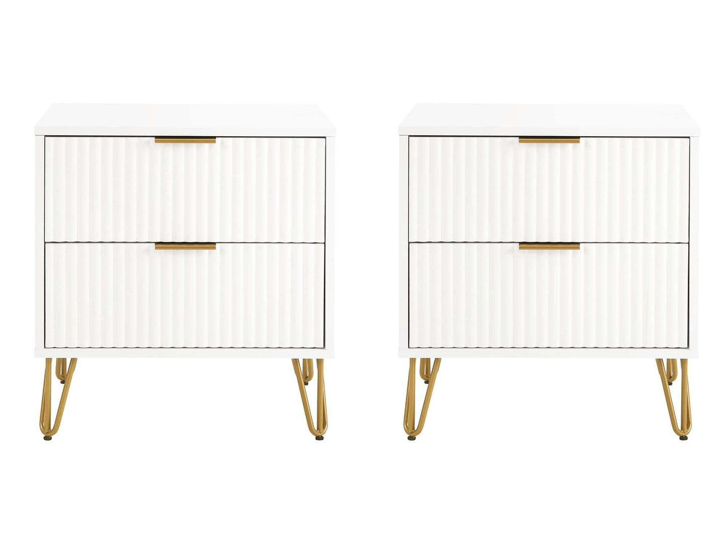 DUMBO 2.0 Nightstand in White (set of 2) - Ornate Home