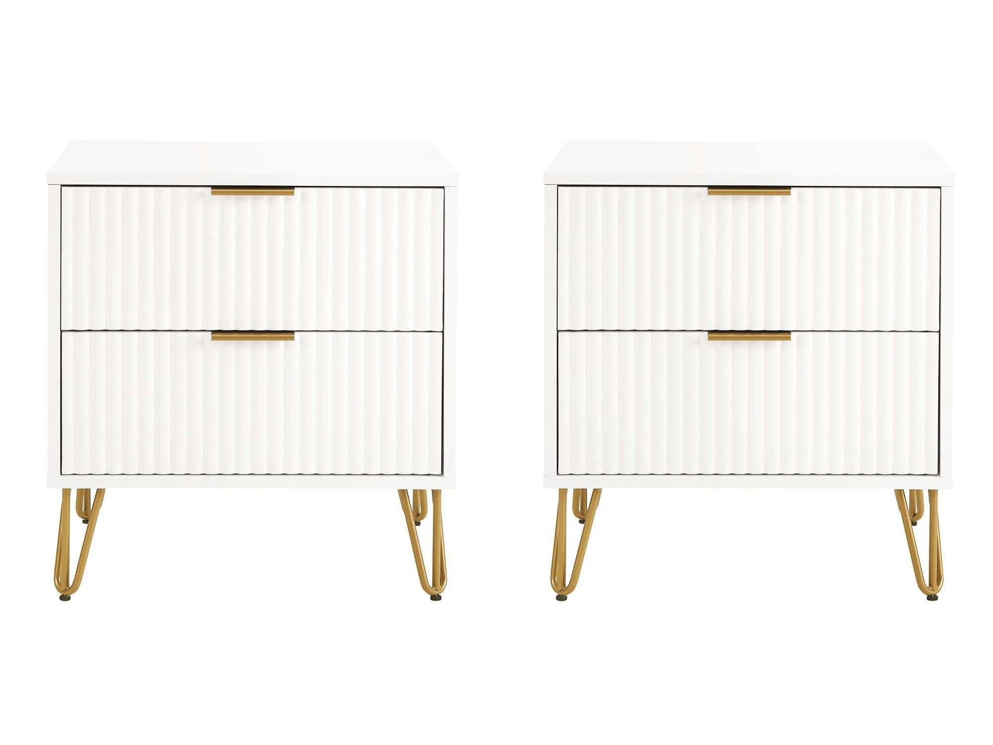 DUMBO 2.0 Nightstand in White (set of 2) - Ornate Home