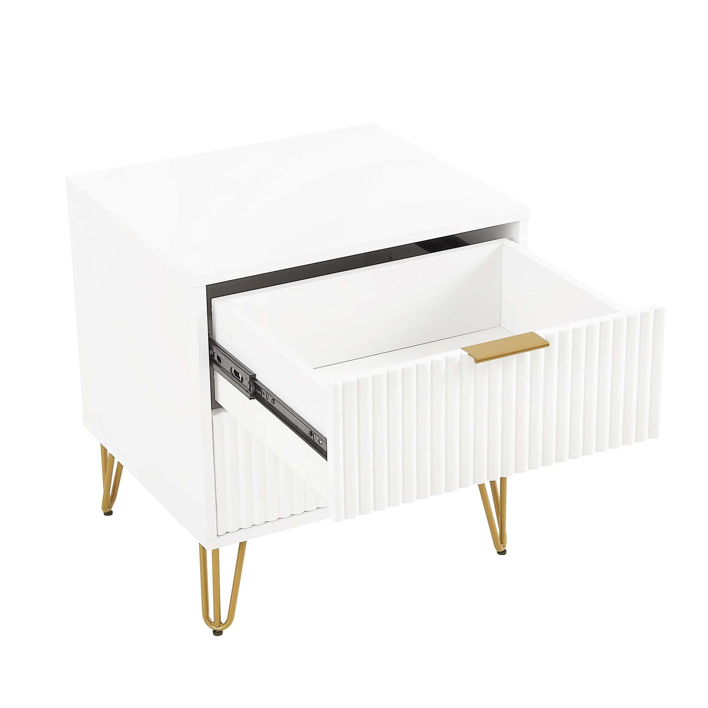 DUMBO 2.0 Nightstand in White (set of 2) - Ornate Home