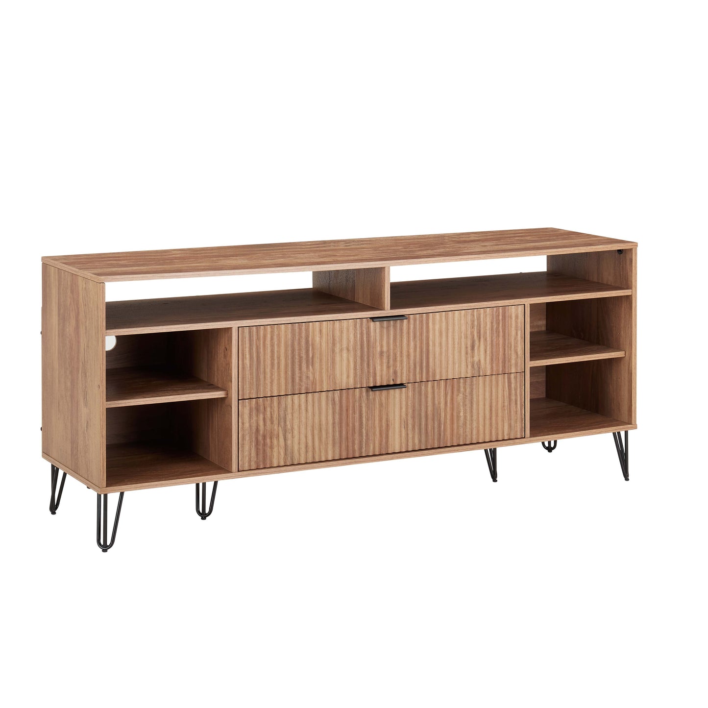 DUMBO 63" TV Stand in Golden Brown - Ornate Home