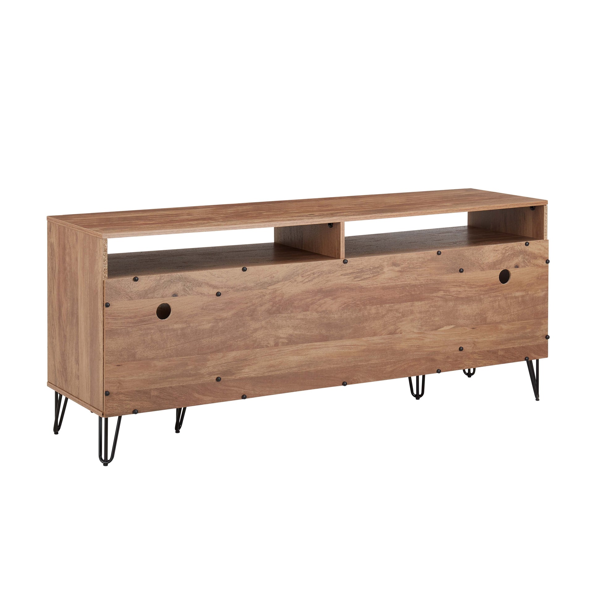 DUMBO 63" TV Stand in Golden Brown - Ornate Home