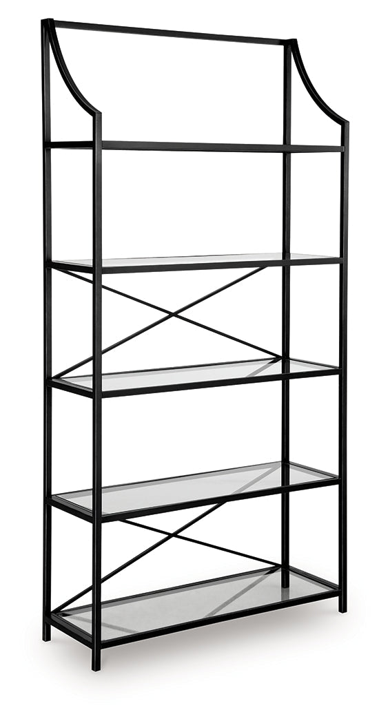 Dakerwell Antique Black Bookcase- Viva Furn