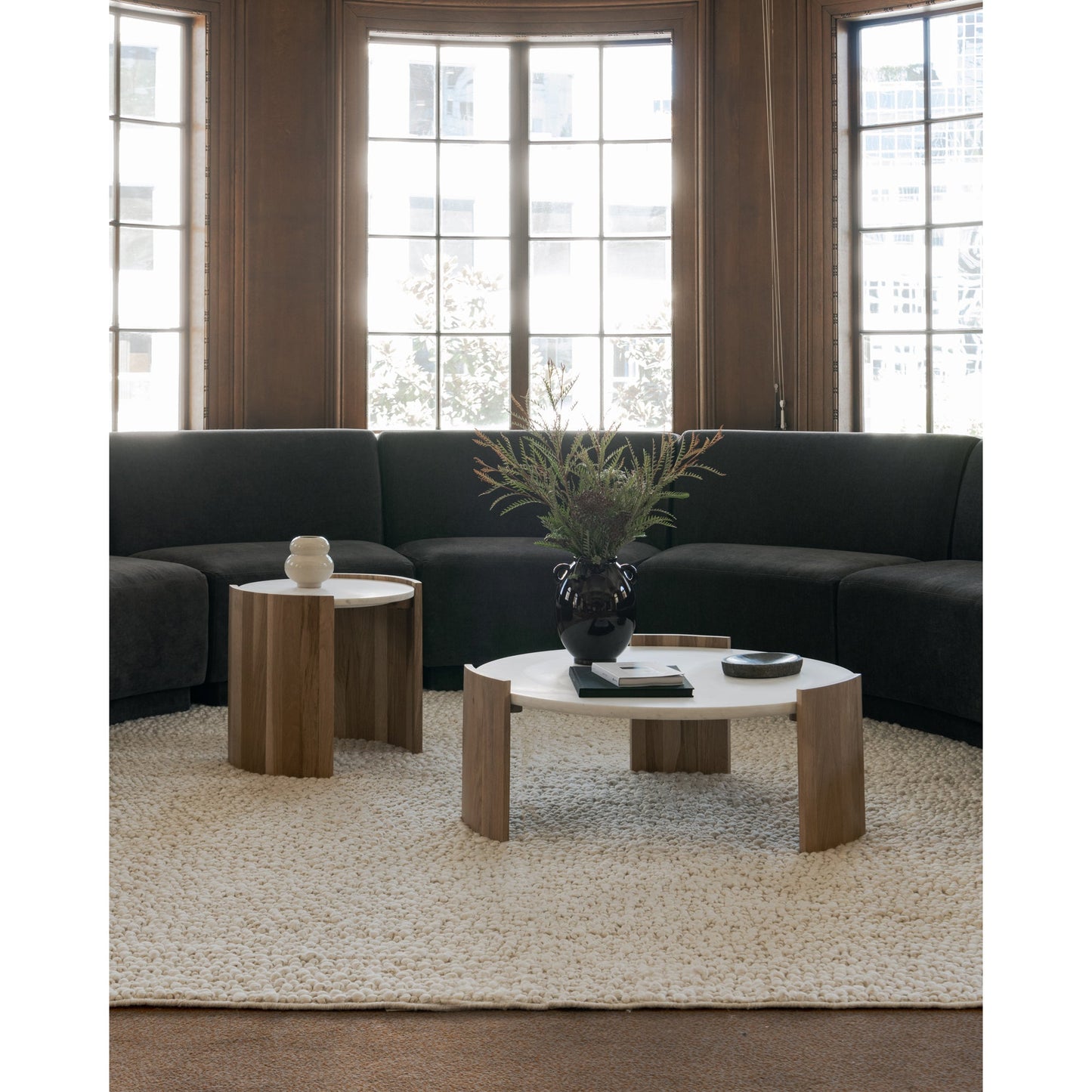 Dala White Coffee Table - Ornate Home