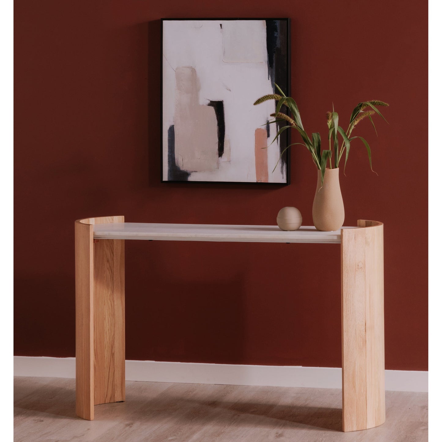 Dala White Console Table - Ornate Home