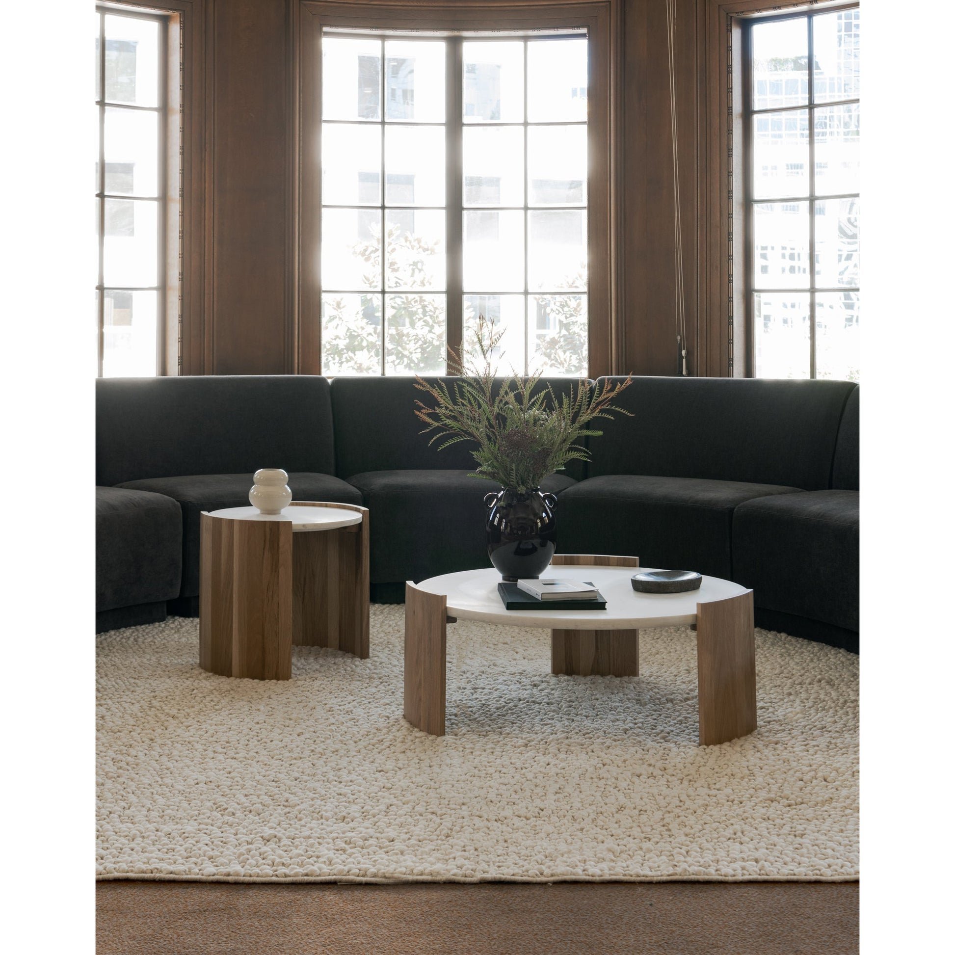 Dala White Side Table - Ornate Home