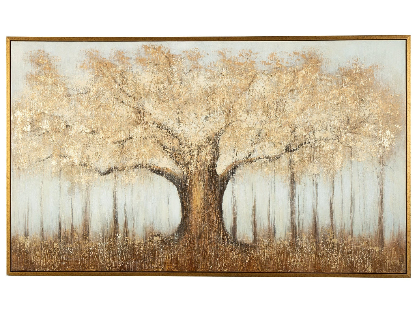 Dalewick Brown/Gray/Gold Finish Wall Art- Viva Furn