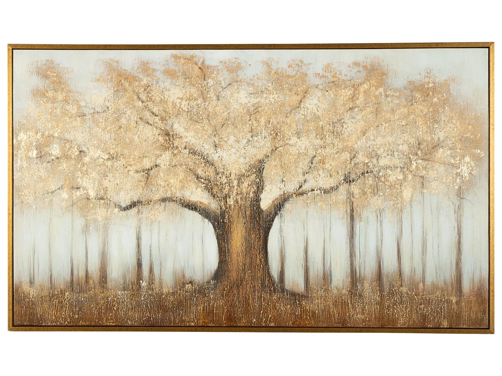 Dalewick Brown/Gray/Gold Finish Wall Art- Viva Furn