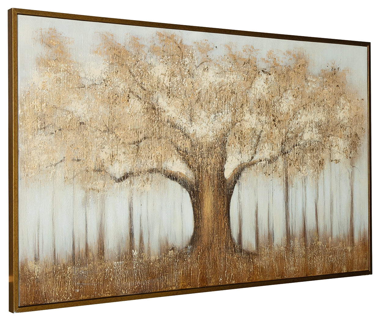 Dalewick Brown/Gray/Gold Finish Wall Art- Viva Furn