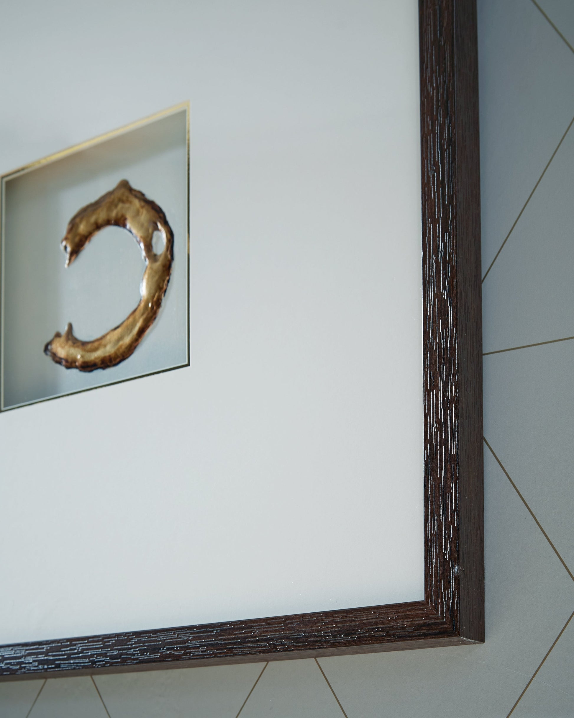Dallbourne White/Gold Wall Art Set (Set of 4)- Viva Furn