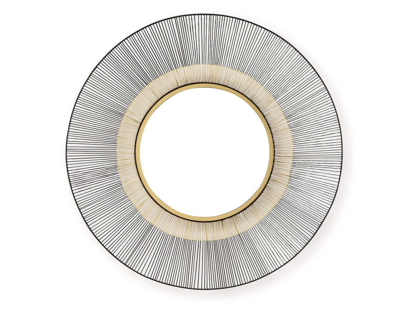 Dallmen Black/Gold Accent Mirror- Viva Furn