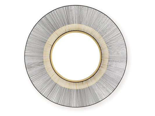Dallmen Black/Gold Accent Mirror- Viva Furn