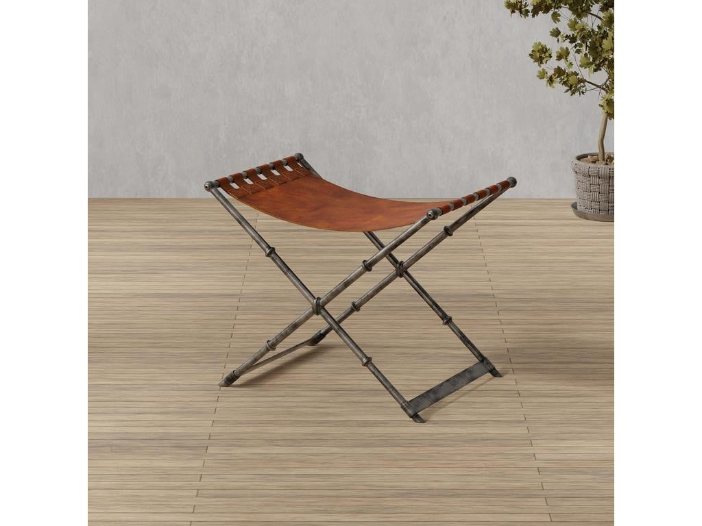 Dalton Brown Equestrian Bench - Ornate Home