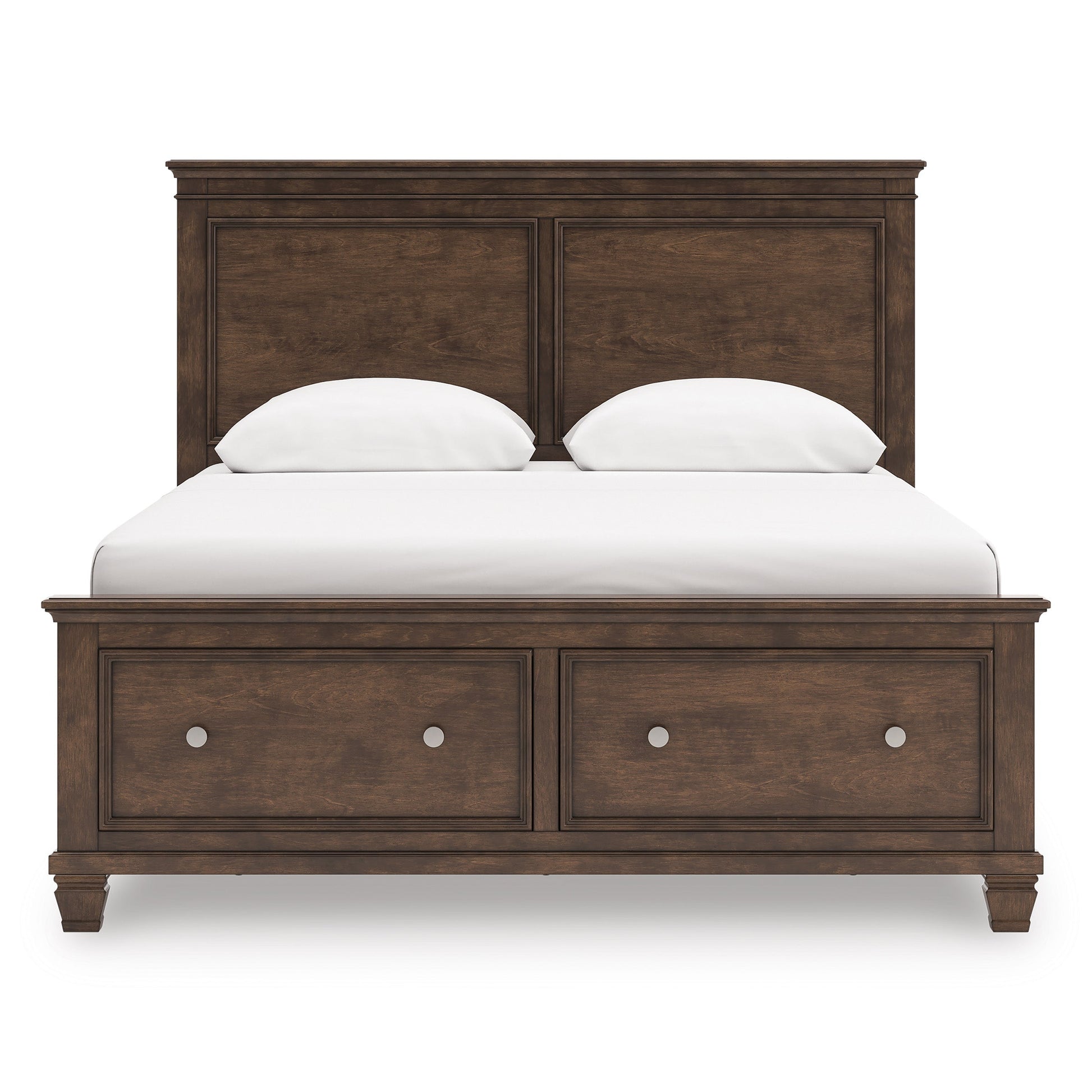Danabrin Brown Queen Panel Storage Bed- Viva Furn