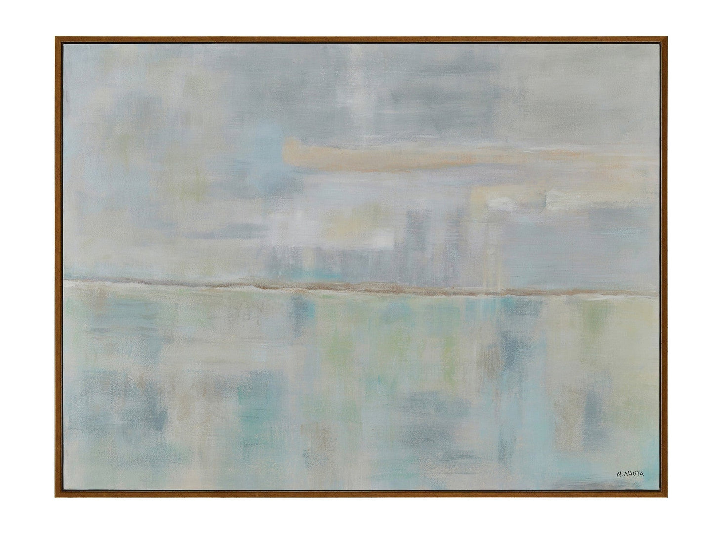 Dance At The Horizon Green/Blue Canvas - Ornate Home