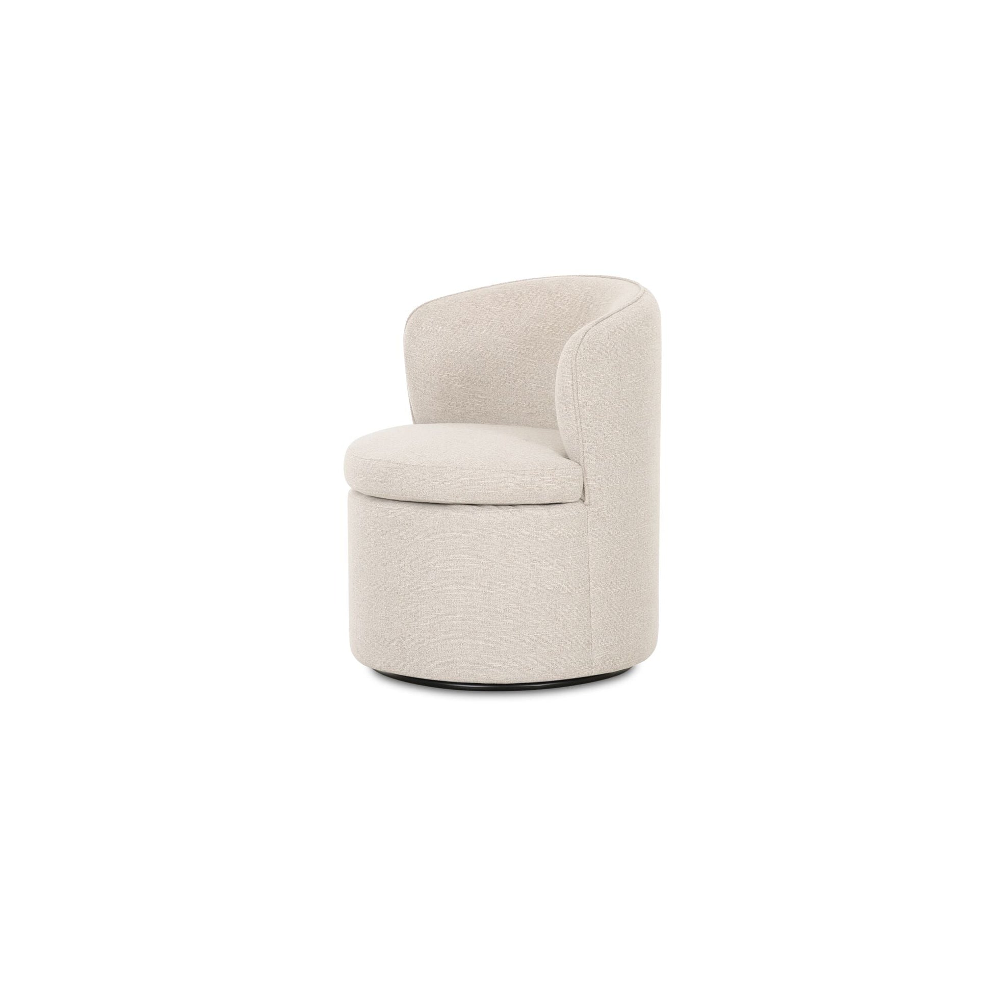 Dane Oatmeal Swivel Dining Chair - Ornate Home