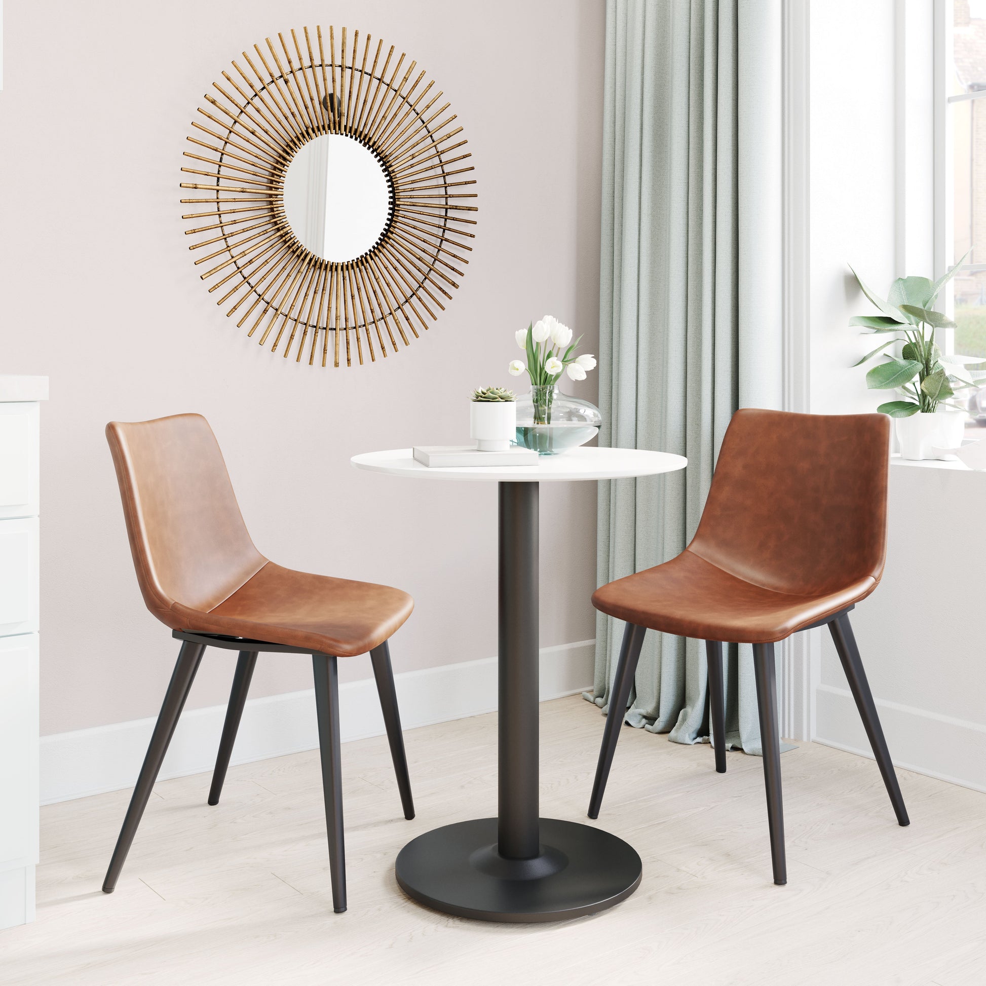 Daniel Vintage Brown Dining Chair (Set of 2) - Ornate Home