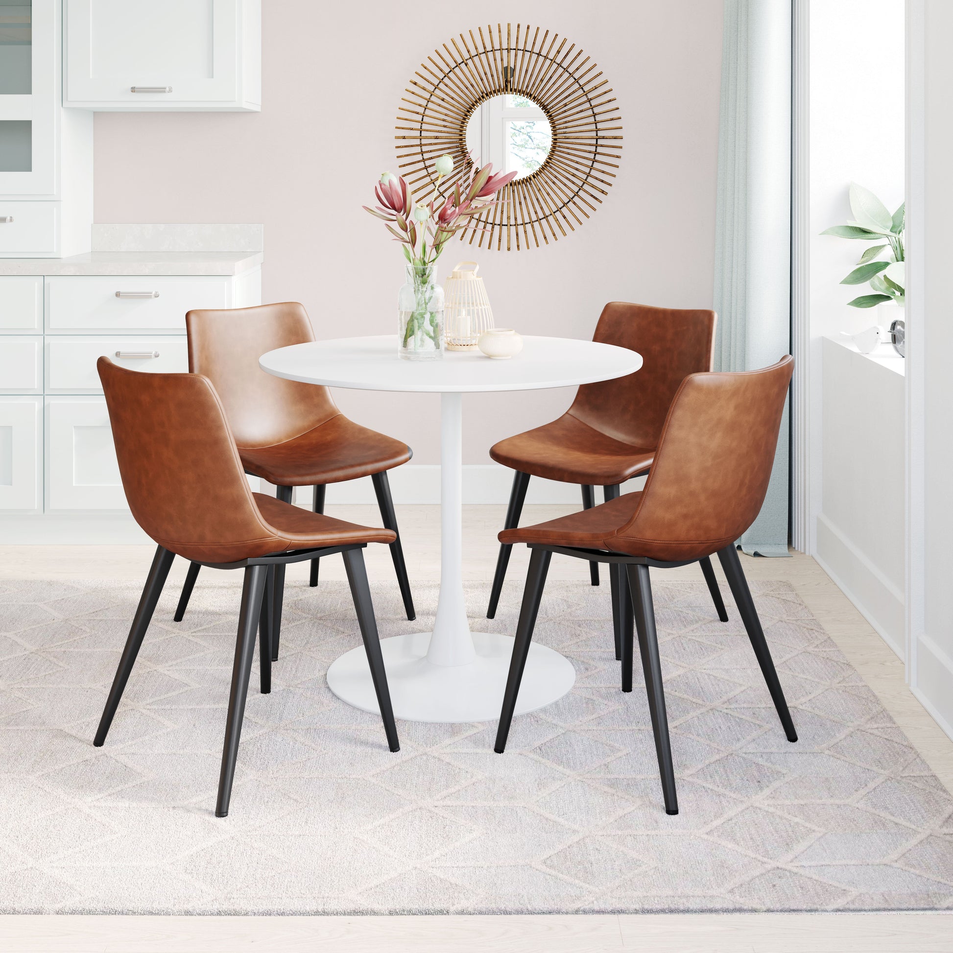 Daniel Vintage Brown Dining Chair (Set of 2) - Ornate Home