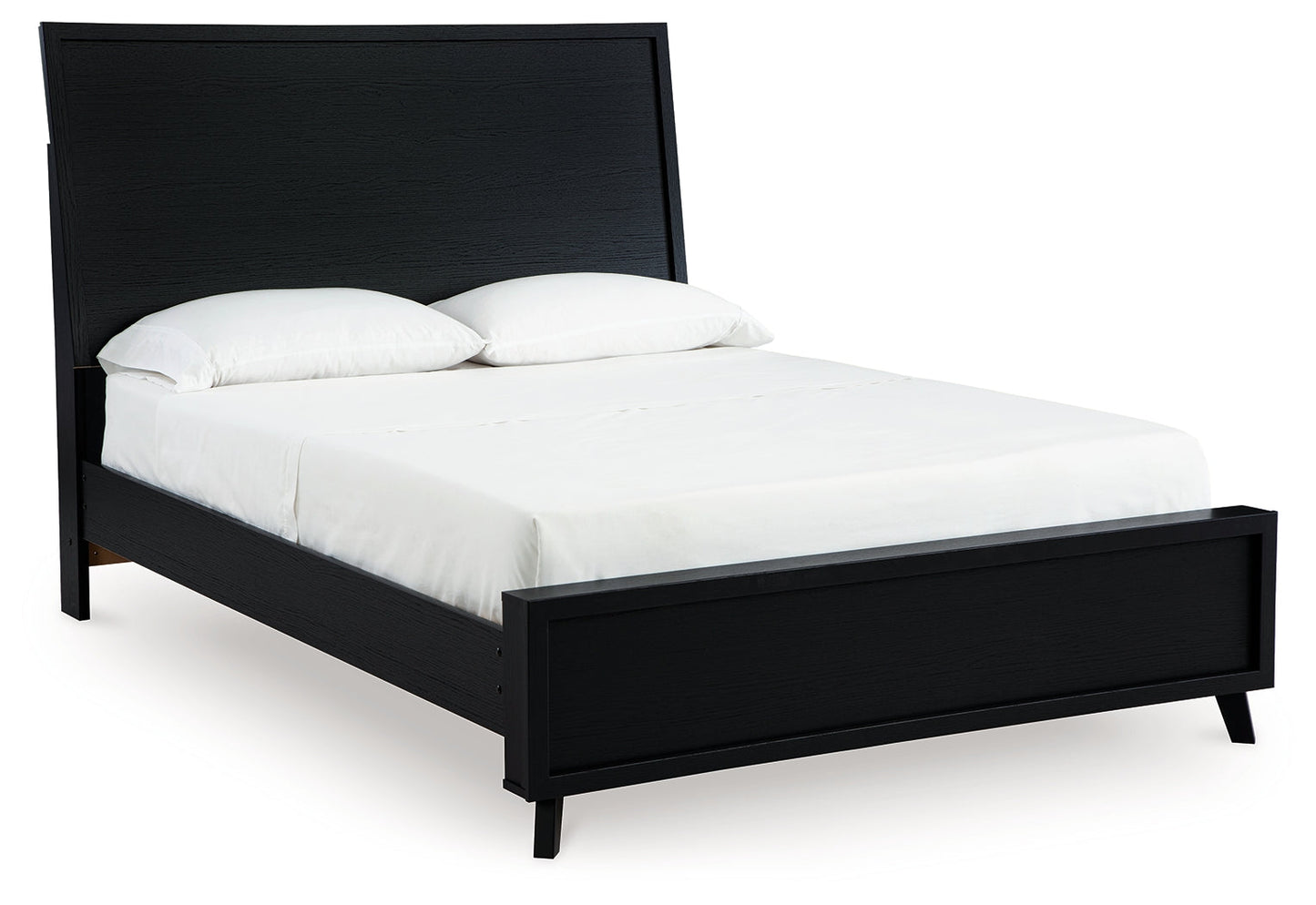 Danziar Black Full Panel Bed- Viva Furn
