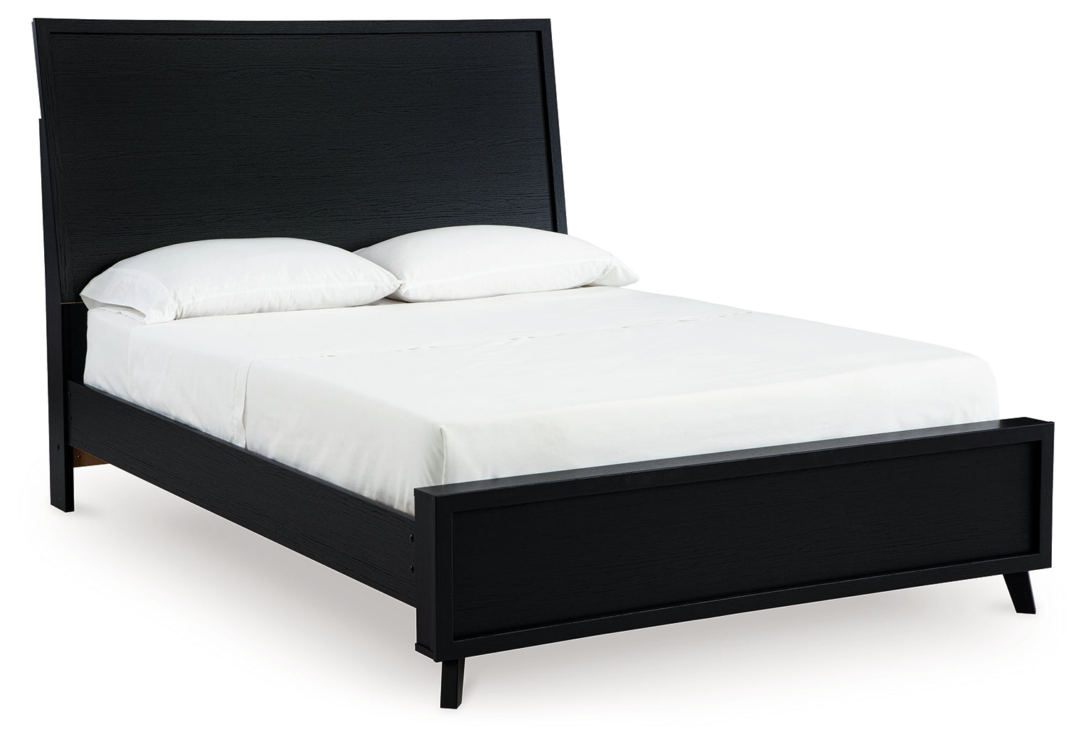 Danziar Black Full Panel Bed- Viva Furn