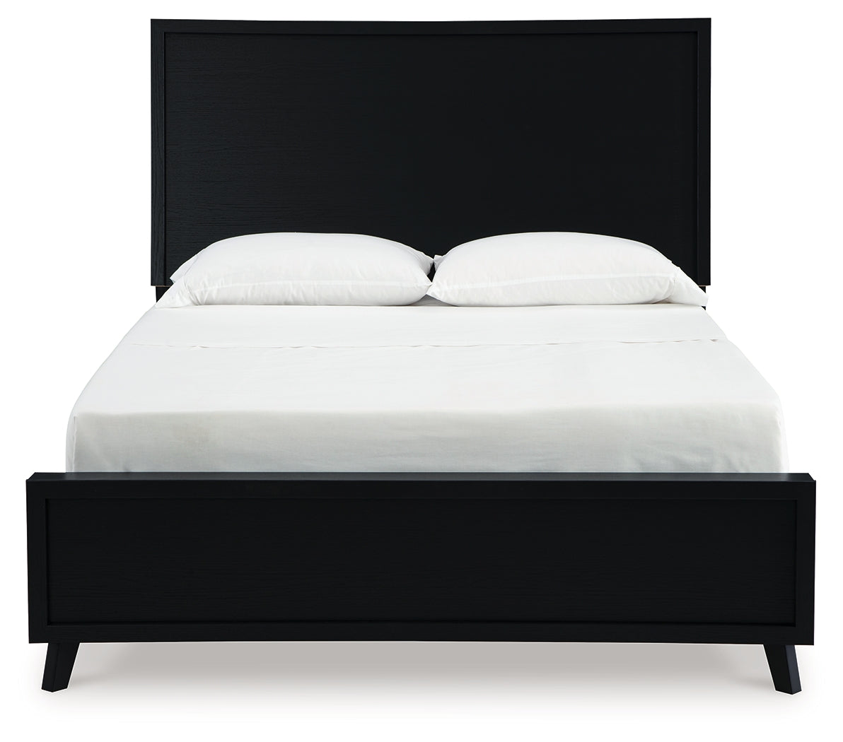 Danziar Black Full Panel Bed- Viva Furn