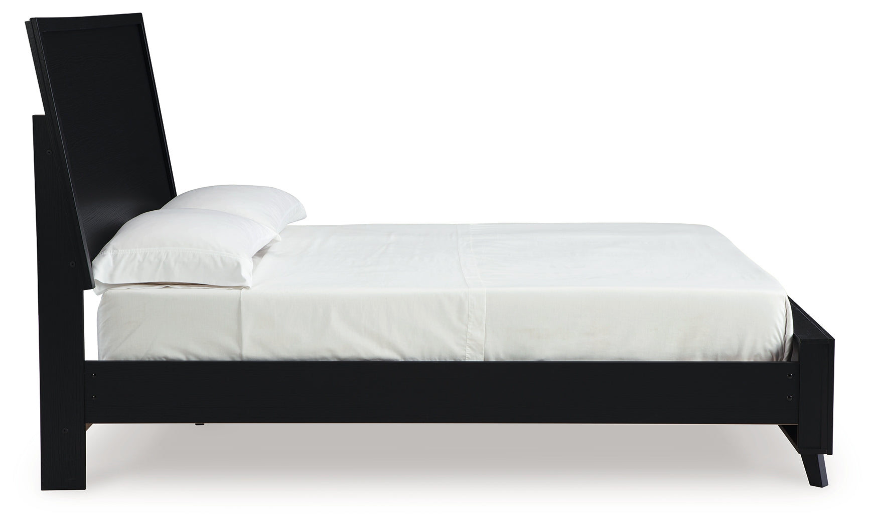 Danziar Black Full Panel Bed- Viva Furn