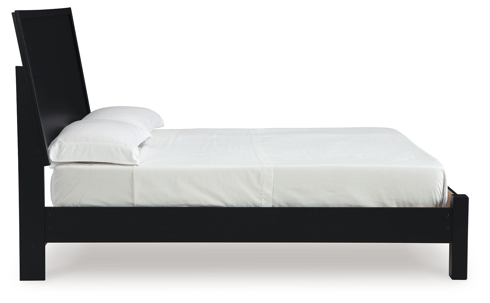 Danziar Black Full Panel Bed- Viva Furn