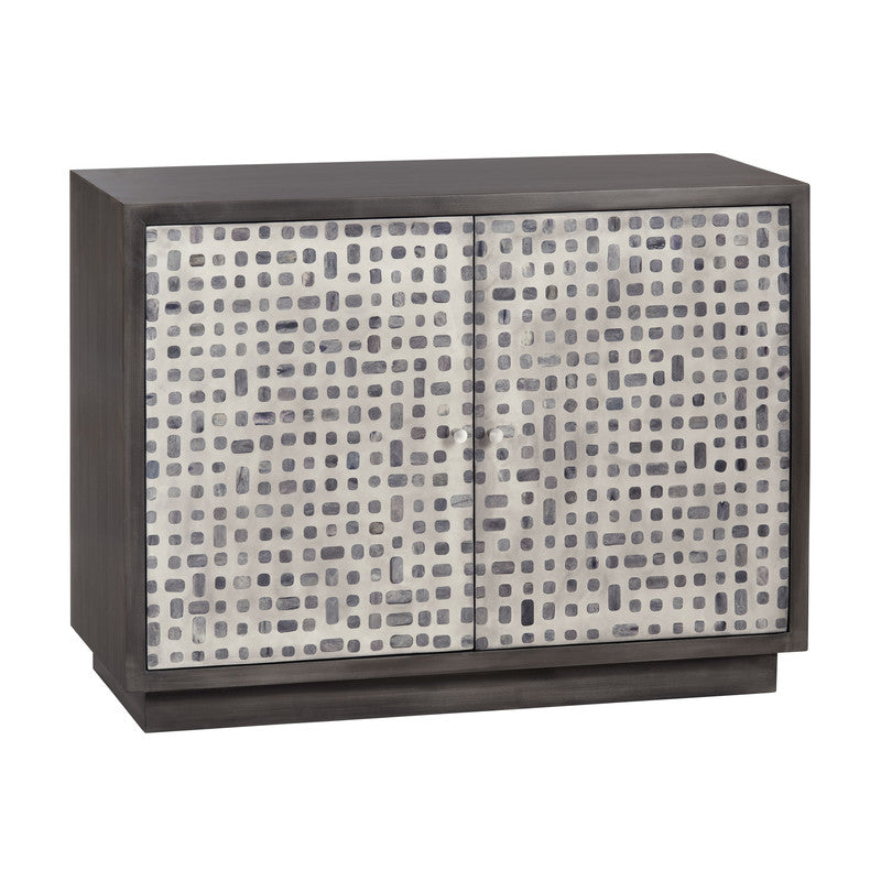 Dapple Brown/Cream Two-Door Cabinet - Ornate Home