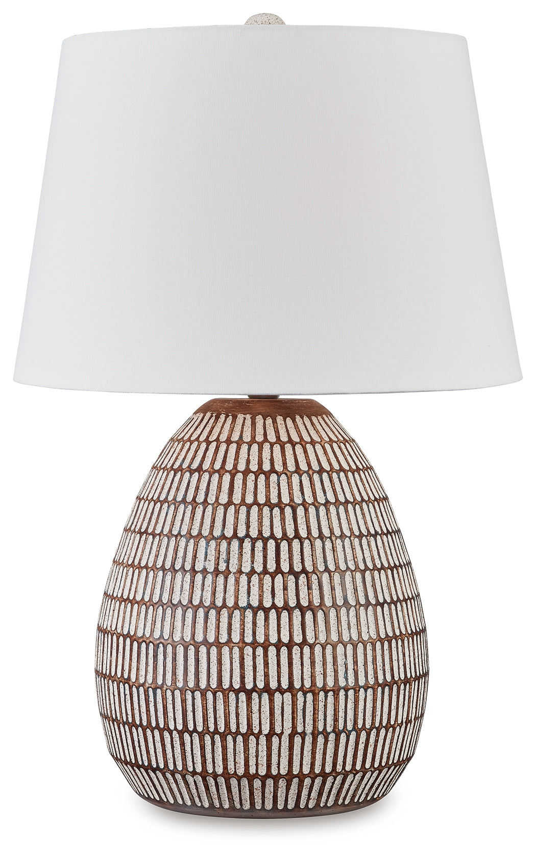 Darrich Beige/White 2-Piece Lamp Set- Viva Furn