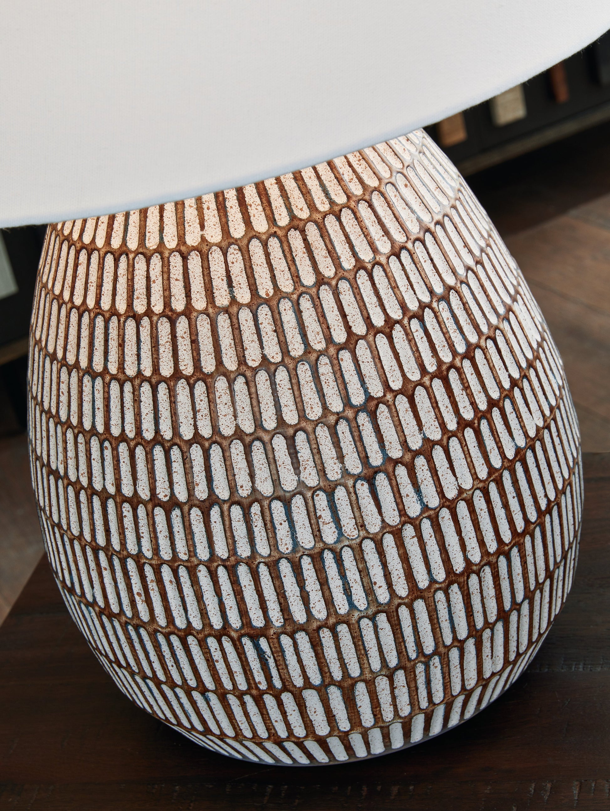 Darrich Beige/White 2-Piece Lamp Set- Viva Furn