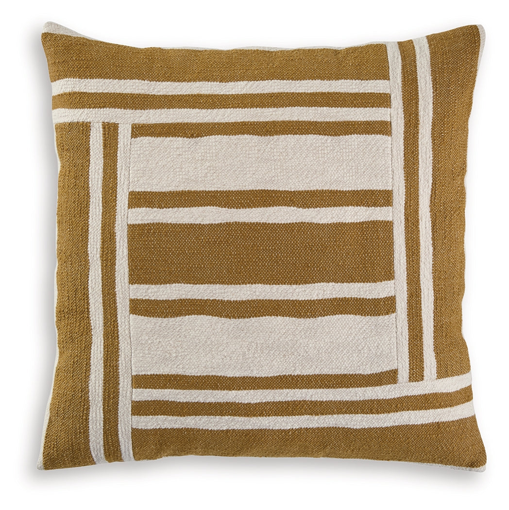 Darrman Ochre/Ivory Pillow (Set of 4)- Viva Furn