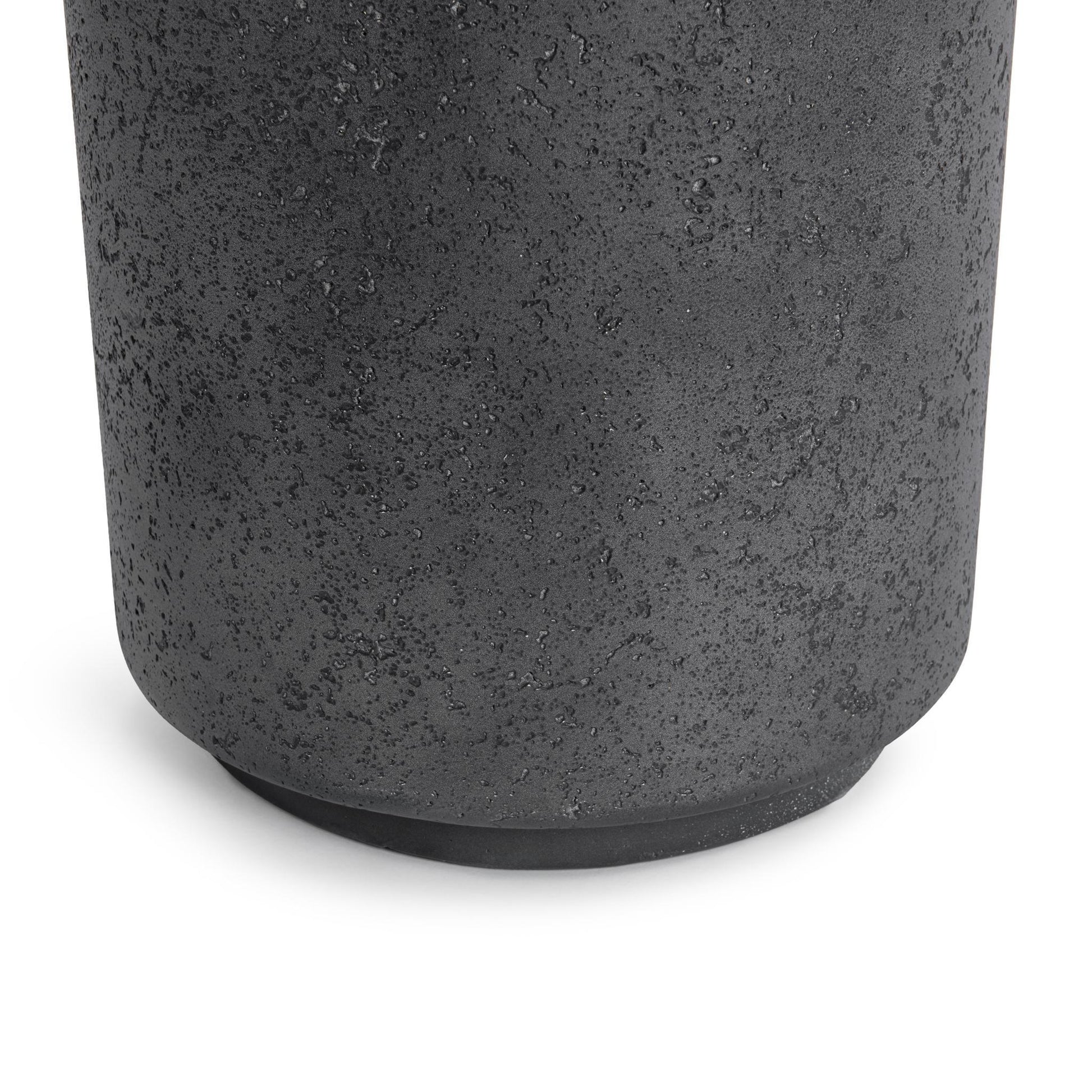 Darsa Dark Gray Round Outdoor Accent Table - Ornate Home