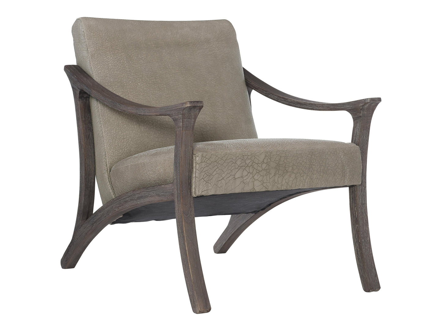 Dash Smoked Truffle/Brown Leather Chair - Ornate Home