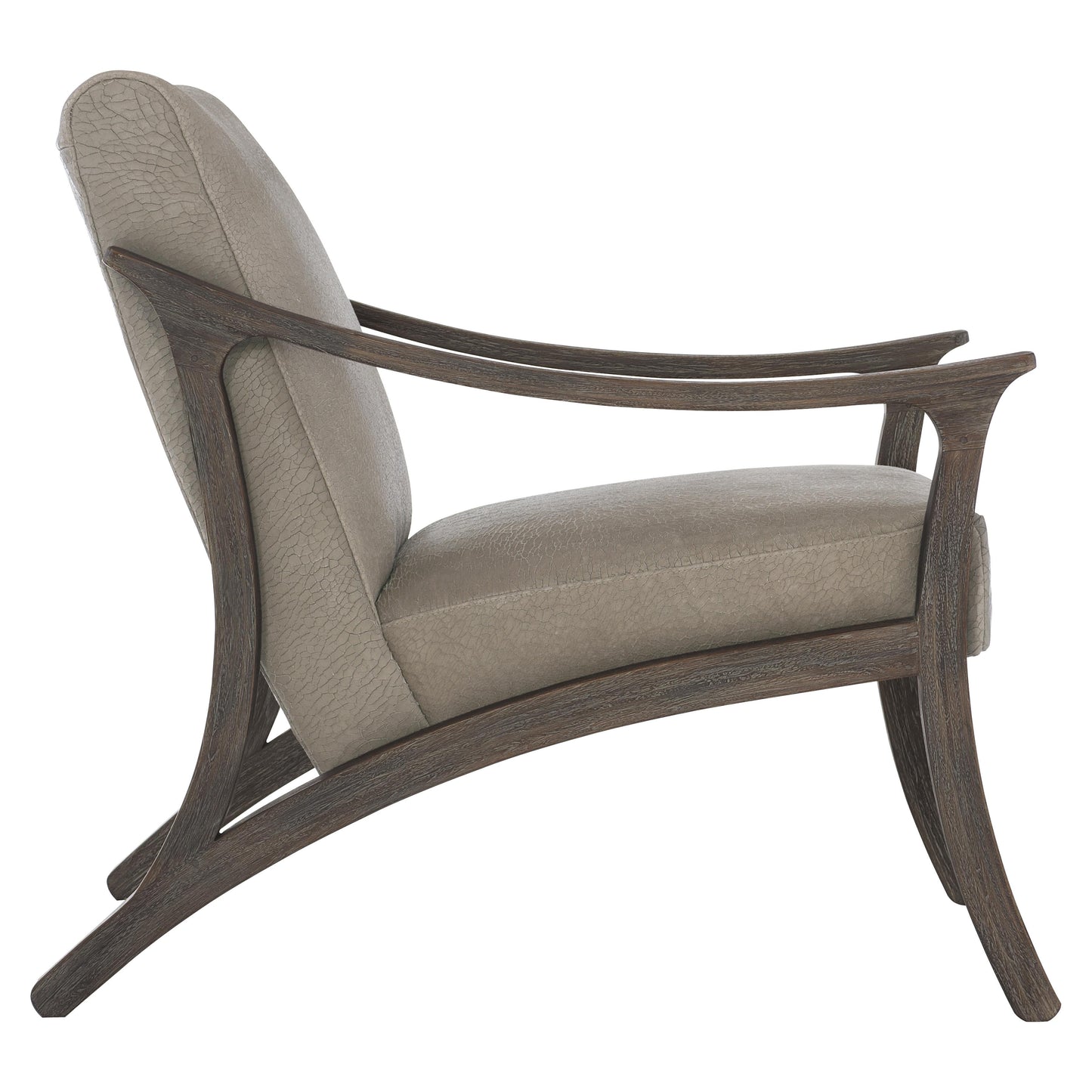 Dash Smoked Truffle/Brown Leather Chair - Ornate Home