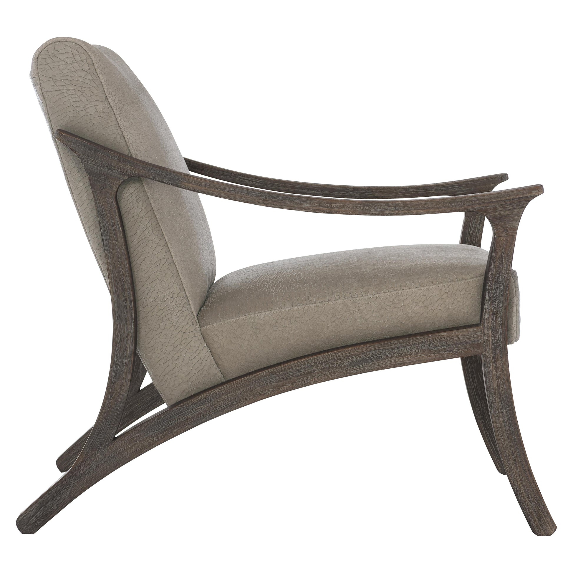 Dash Smoked Truffle/Brown Leather Chair - Ornate Home