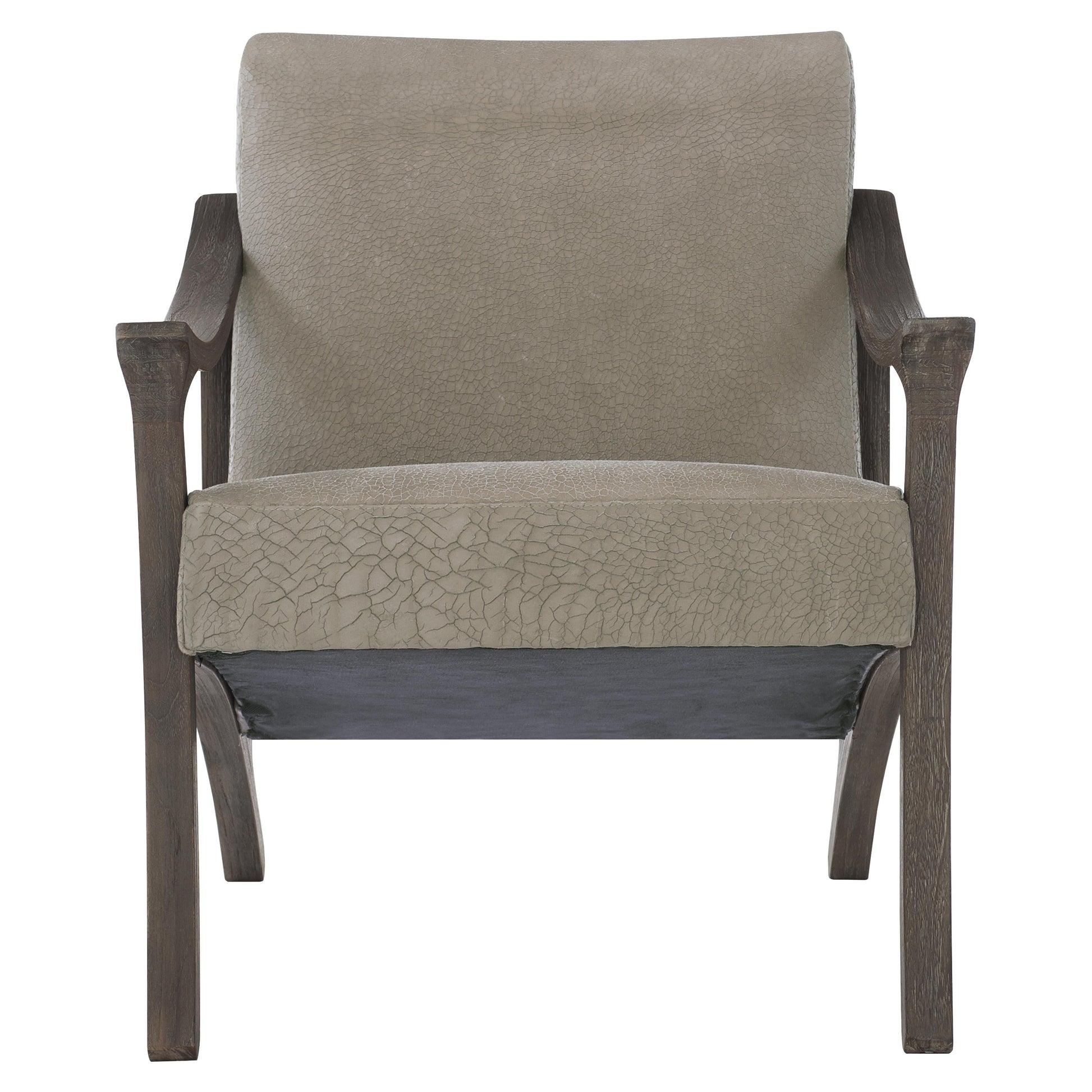 Dash Smoked Truffle/Brown Leather Chair - Ornate Home
