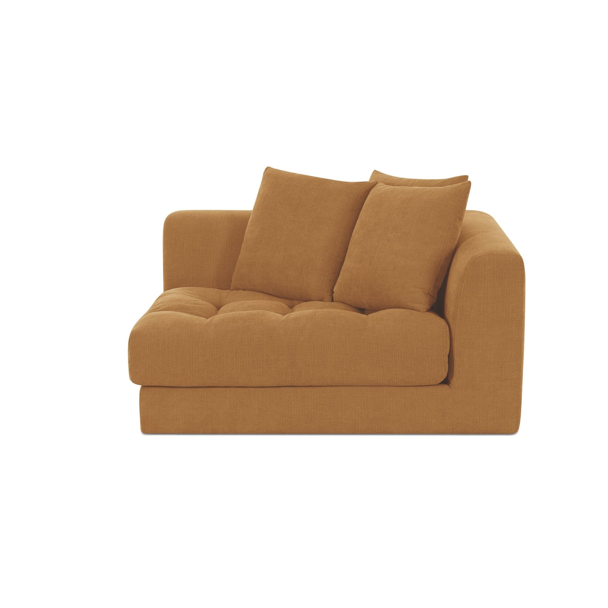Davie Golden Yellow Corner Chair - Ornate Home