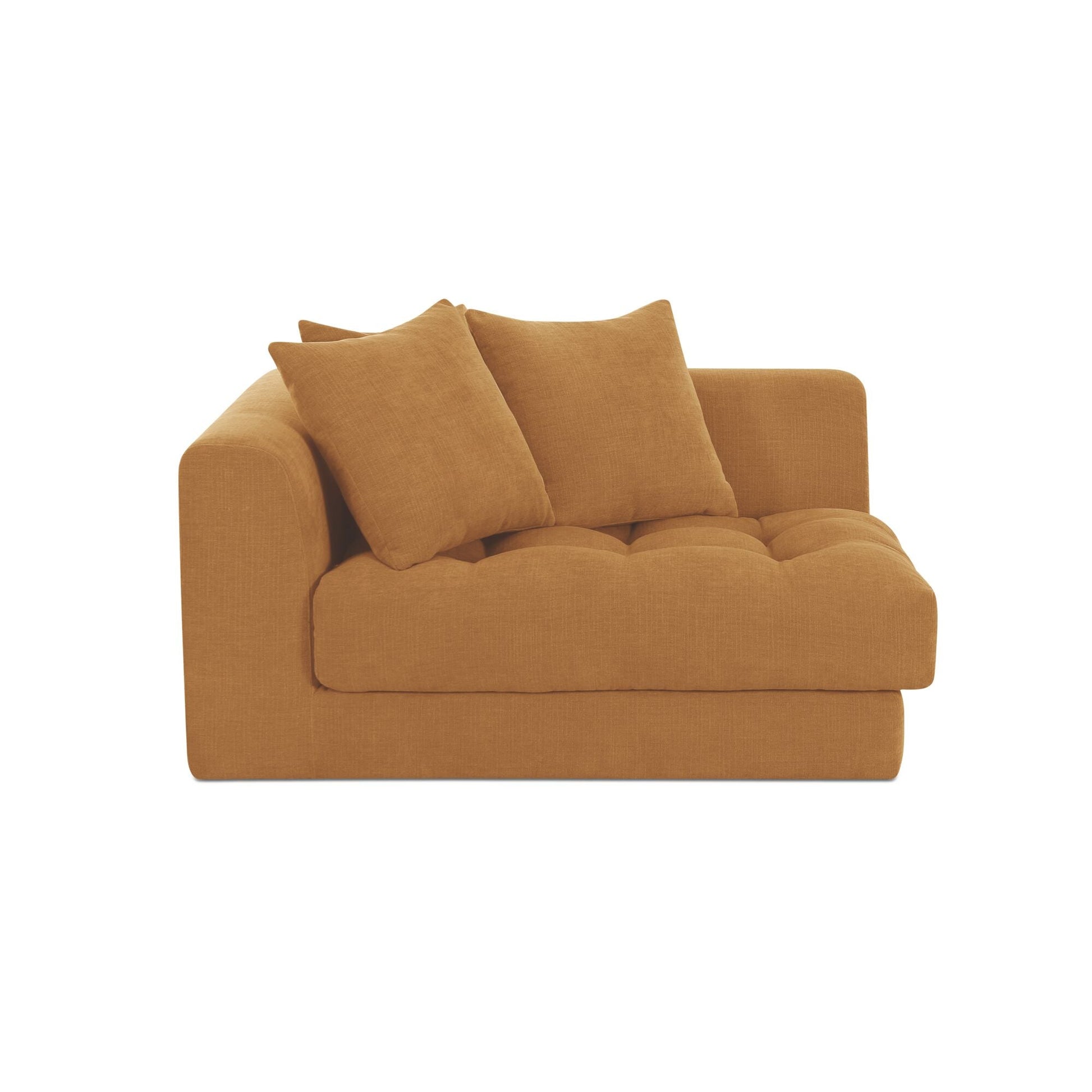 Davie Golden Yellow Left Arm Facing Chair - Ornate Home